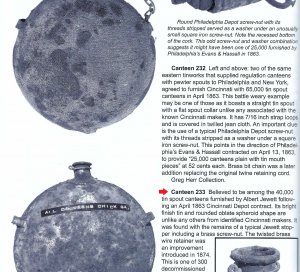 1863 Cincinnati Depot Canteen - Published in O'Donnell Canteen Book