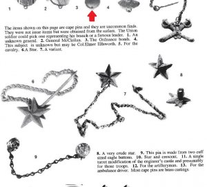 Cape Pin/Watch Fob - "Flaming Bomb" 