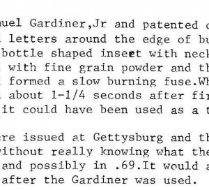 Federal .58 Caliber 3-Ring Explosive Bullet - S. Gardiner Jr. Patent