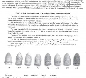 Confederate .58 Cal. Gardner Bullet - Marked "NEW MARKET LINE"