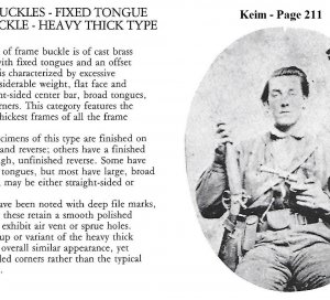 Confederate "Georgia" Frame Buckle - Thick, Heavy Type - Sydney G. Kerksis Collection