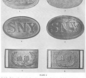 State of New York "SNY" Belt Buckle with Leather Patch Marked "J. I. PITTMAN"