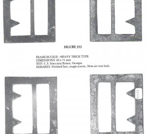 Confederate "Georgia" Frame Buckle - Thick, Heavy Type - Sydney G. Kerksis Collection