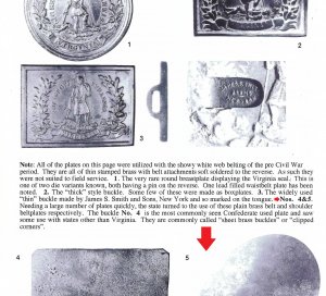 Virginia Militia Shoulder Belt Plate - Marked "JAMES S. SMITH & SONS / NEW YORK"