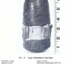 Federal 3-Inch Type I Hotchkiss Case-Shot