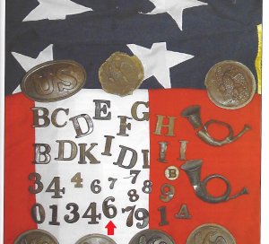 Regimental Number "6" or "9" - Large Size