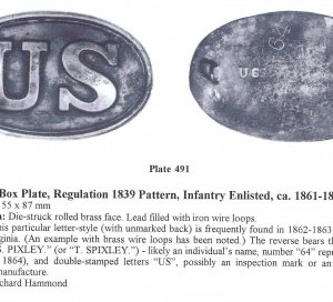 US Cartridge Box Plate
