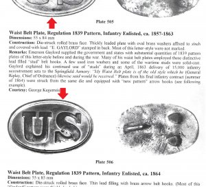 US Belt Buckle - Arrow Type Hooks