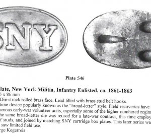 State of New York Belt Buckle - Broad Letter Style
