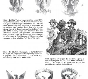 Federal "Jeff Davis" Hat Insignia