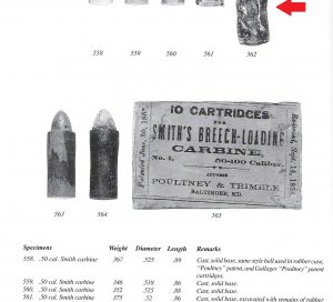 Smith .50 Caliber Rubber Case Cartridge - Excavated