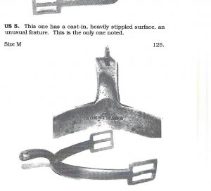 US Model 1859 Brass Spur Marked ''HORSTMANN"