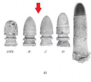 .58 Caliber Three-Piece Shaler Bullet