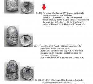 .69 Caliber French Triangle Base Bullet