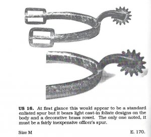 Federal Spur - Actual Spur Pictured in "American Spurs"