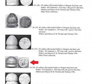 Confederate Nesler Pattern Bullet for .69 Caliber Smoothbore Musket 