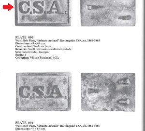 Confederate States of America "C.S.A." Belt Buckle