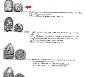 Confederate Colt Navy Pistol Bullet