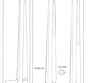 US Model 1819 Hall Rifle Bayonet - Marked "US" / "SN"