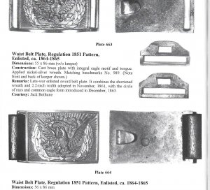 Federal Sword Belt Buckle and Keeper - Water Find