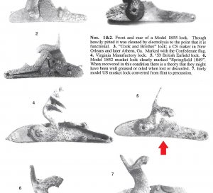 Pattern 1853 Enfield Rifle-Musket Lock Plate - Excavated