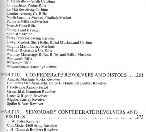 Confederate Longarms and Pistols - A Pictorial Study