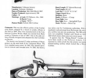 Confederate Longarms and Pistols - A Pictorial Study