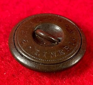 Confederate “Manuscript” Infantry Coat Button - P. Tait & Co