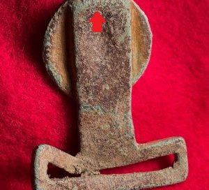 Confederate Two-Piece Tongue and Wreath Belt Buckle