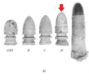 Federal .58 Caliber Three-Piece Shaler Bullet