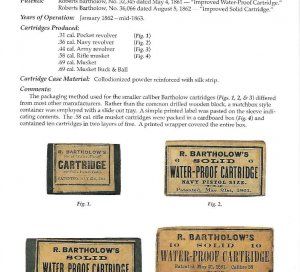 Percussion Ammunition Packets - Union, Confederate and European 1845-1888