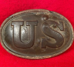 US Belt Buckle - Initials "JB" with Bayonet Tip Marks