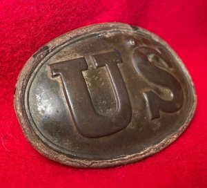 US Belt Buckle - Initials "JB" with Bayonet Tip Marks