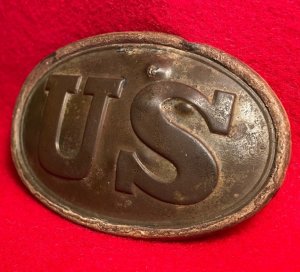 US Belt Buckle - Initials "JB" with Bayonet Tip Marks