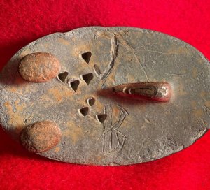 US Belt Buckle - Initials "JB" with Bayonet Tip Marks