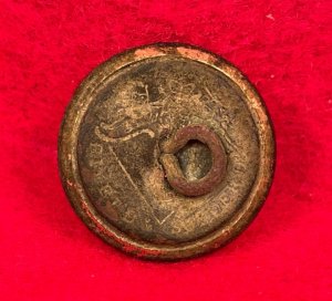 Confederate Artillery Coat Button - Script "A"