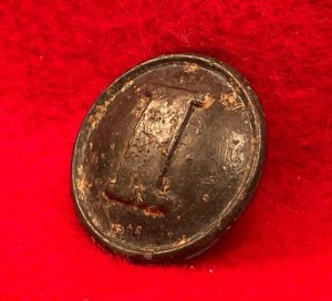 Confederate Infantry Coat Button - Pewter