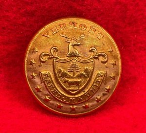 Vermont State Seal Coat Button