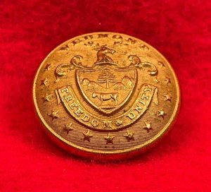 Vermont State Seal Coat Button