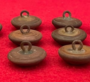 10 High-Grade Excavated General Service Eagle Coat Buttons