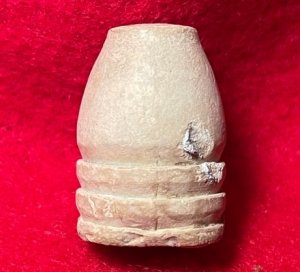Carved .69 Caliber Three Ring Bullet