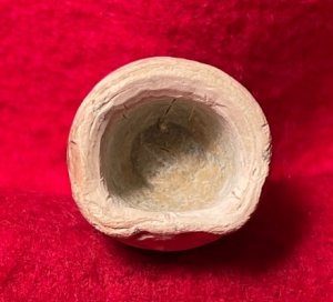 Carved .69 Caliber Three Ring Bullet