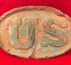US Waist Belt Buckle Marked "W. H. SMITH / BROOKLYN"