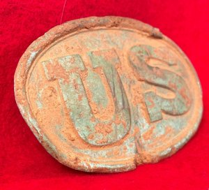 US Waist Belt Buckle Marked "W. H. SMITH / BROOKLYN"