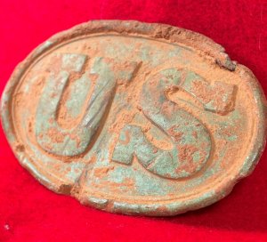 US Waist Belt Buckle Marked "W. H. SMITH / BROOKLYN"
