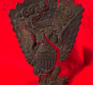 Federal "Jeff Davis" Hat Plate