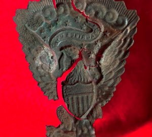 Federal "Jeff Davis" Hat Plate
