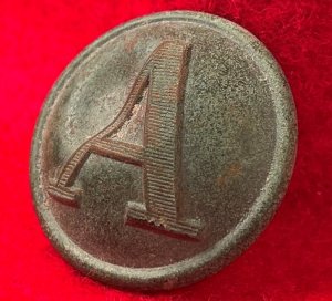 Confederate Artillery Coat Button - Lined A