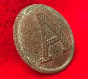 Confederate Artillery Coat Button - Lined A