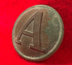 Confederate Artillery Coat Button - Lined A